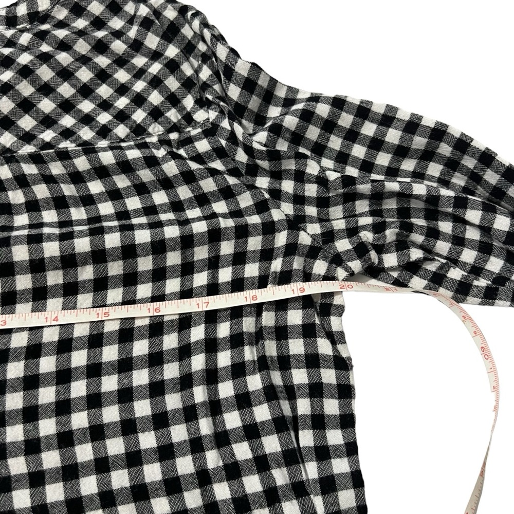 Croft & Barrow - Womens Checkered Peplum Top Sz MDP - Picture 9 of 9